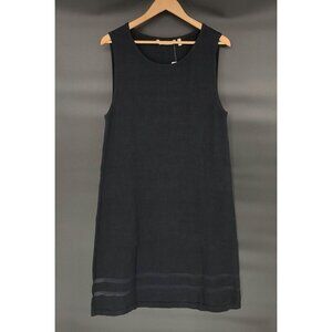 NWT Soft Surroundings Sleeveless Knit Midi Dress Womens L Black Coastal Beach